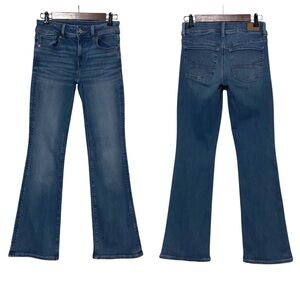 American Eagle Kick Boot Next Level Stretch Jeans Blue